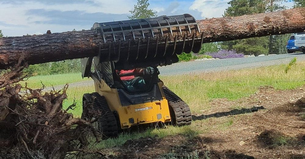 Skid Steer Baumschaufel-Anbaugeräte für industrielles Vegetationsmanagement