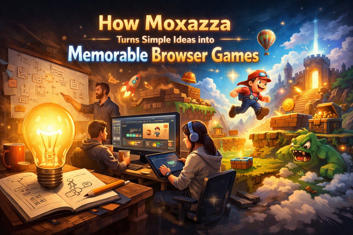 How Moxazza Turns Simple Ideas into Memorable Browser Games?