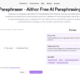 Aithor AI Paraphrasing Tool interface displaying multiple rewriting modes for academic, professional, and creative writing tasks.