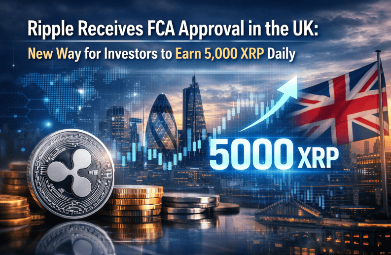 Ripple ontvangt FCA-goedkeuring in VK: nieuwe manier voor beleggers om 5.000 XRP per dag te verdienen