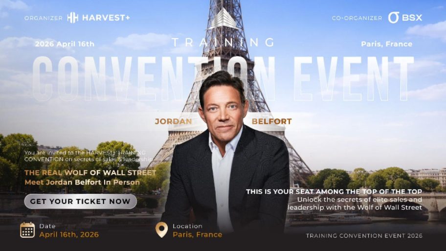 HarvestPlus Announces Jordan Belfort as Featured Guest