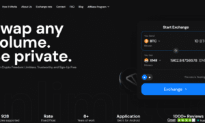 Godex anonymous instant swap platform supporting 928 cryptocurrencies as a leading crypto exchange without KYC.