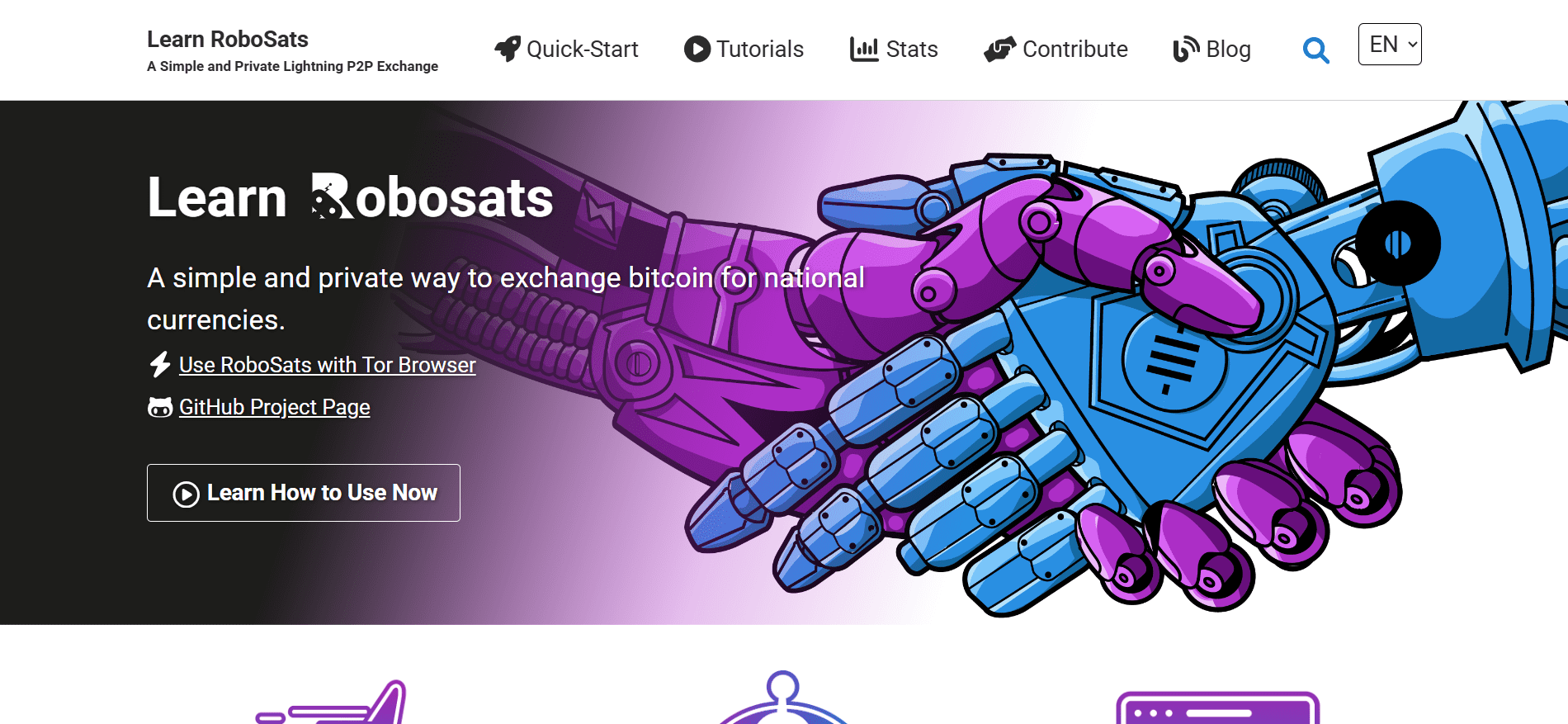 RoboSats Lightning Network P2P Bitcoin trading interface offering a no verification crypto exchange experience.