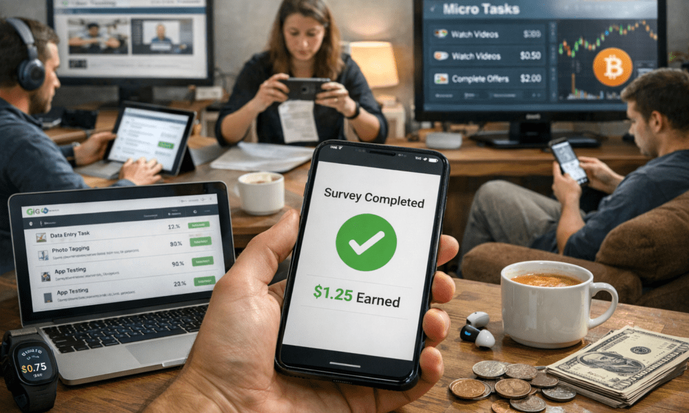 Voorbij de drukte: waarom micro-inkomsten de echte toekomst van digitaal werk zijn