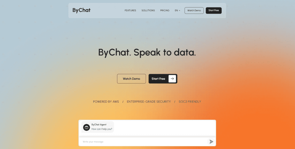 ByChat is a unique tool that helps enterprises automate sales, support, and onboarding in several clicks.