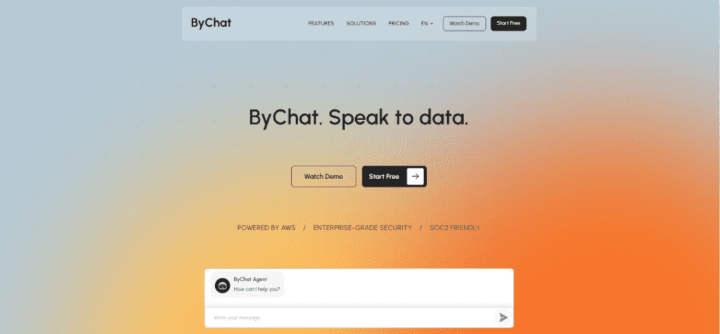 ByChat is a unique tool that helps enterprises automate sales, support, and onboarding in several clicks.