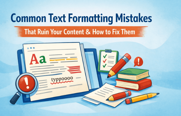 Common Text Formatting Mistakes That Ruin Your Content & How to Fix Them