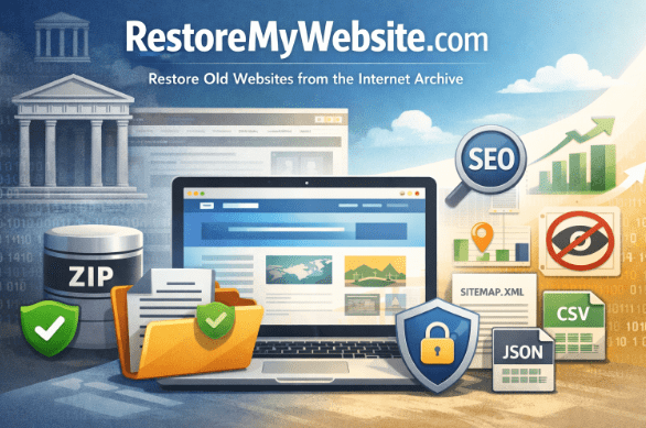 RestoreMyWebsite com lanceert Clean Wayback Restore Service voor SEO-professionals en domeininvesteerders