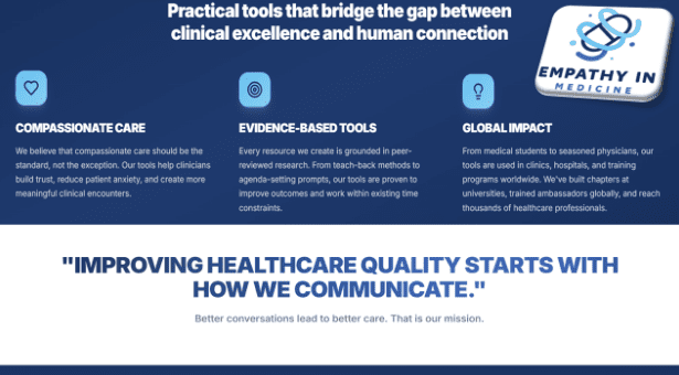 Student-Led Empathy in Medicine Initiative Launches National Chapter Program to Empower High School and College Students in Patient-Centered Healthcare