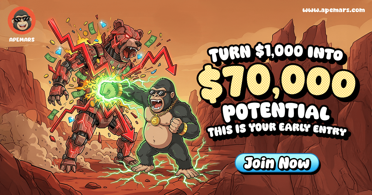 Last Chance to Turn $4K to $280K: APEMARS Leads the Next 1000x Crypto Surge as Snek and Gigachad Trail – Top Community Driven Meme Coin