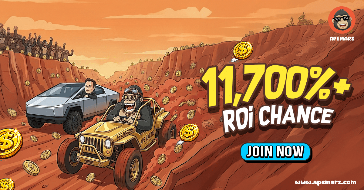 Moonshot Crypto Alert: APEMARS Presale Rockets 11,700% ROI, Raises $148K as ETH Struggles and HBAR Gains Momentum