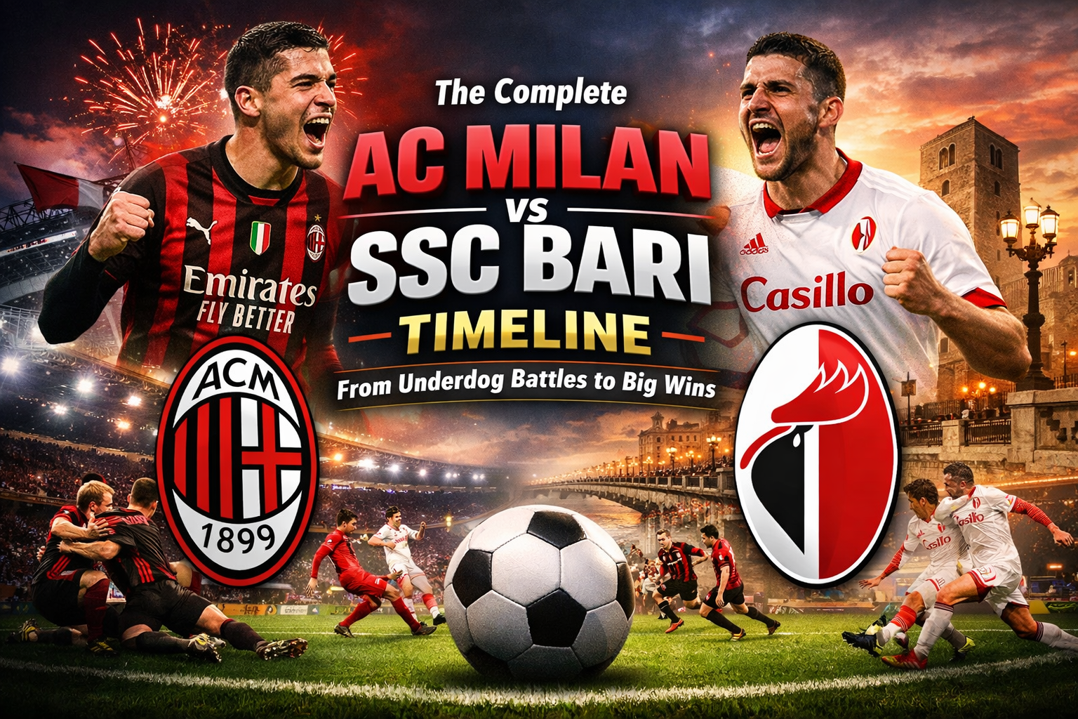 The Complete AC Milan vs SSC Bari Timeline: From Underdog Battles to Big Wins