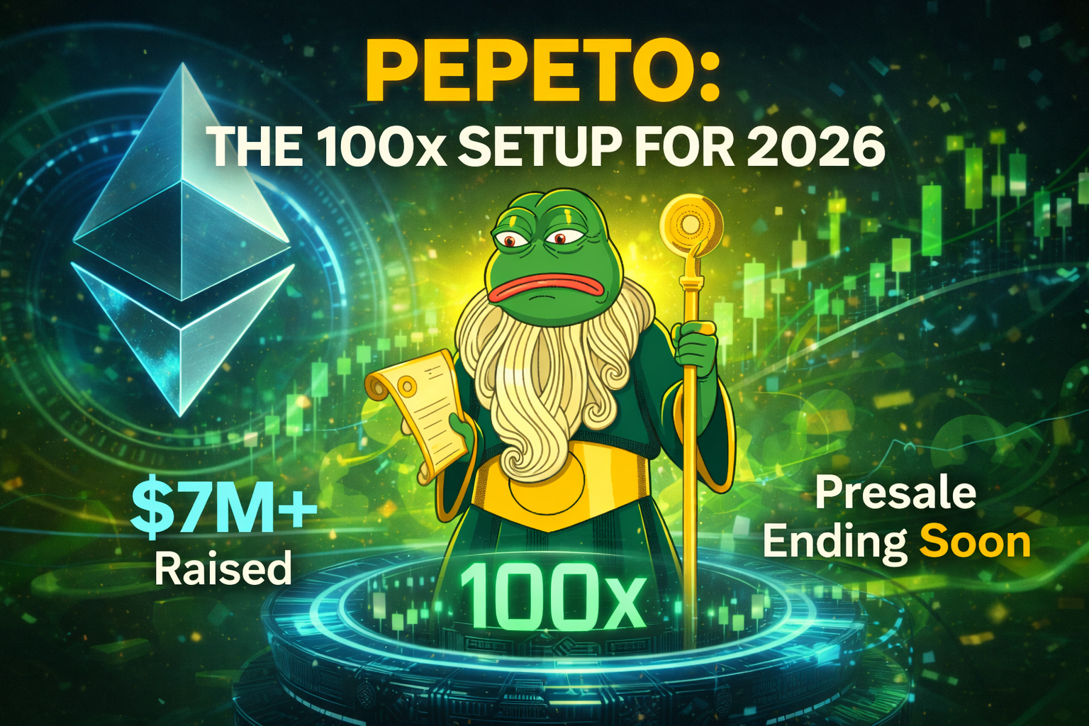 Pepe Coin May Rise Past Dogecoin, But Pepeto’s 100x Setup for 2026 Could Steal the Show
