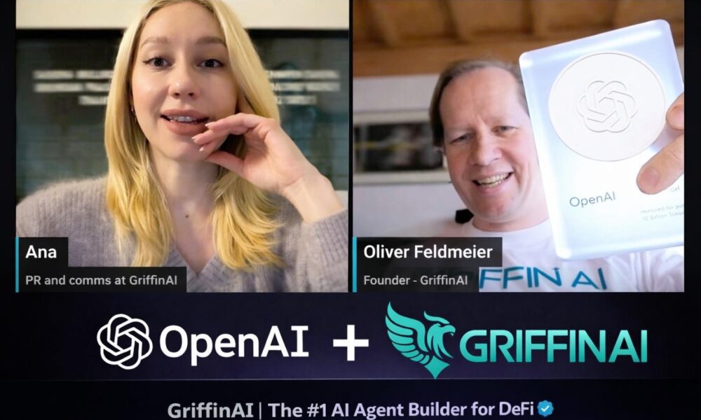 Griffin AI Announces Partnership with OpenAI and Receives Usage Milestone Trophy Recognizing 20+ Billion Tokens Processed