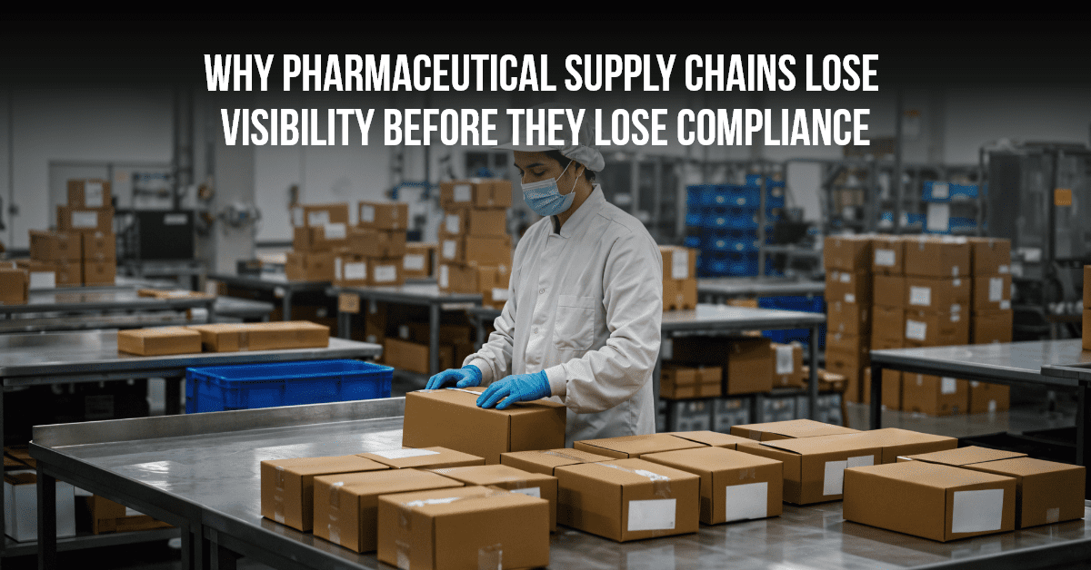 Why Pharmaceutical Supply Chains Lose Visibility Before They Lose Compliance