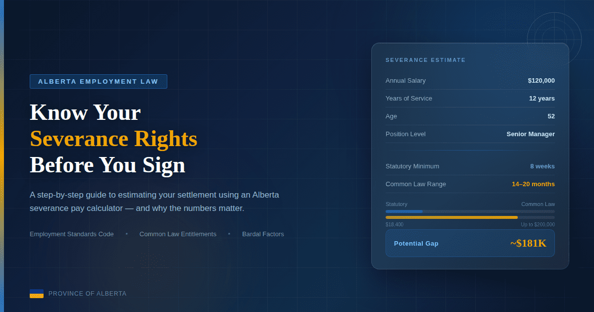 Step-by-Step: How to Estimate Your Settlement with an Alberta Severance Pay Calculator