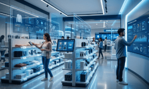 IoT-enabled retail store connected with real-time e-commerce inventory system