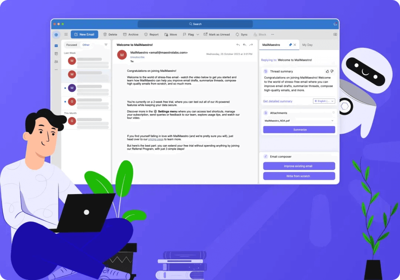 Smart Assistant Built for Outlook Inbox Management