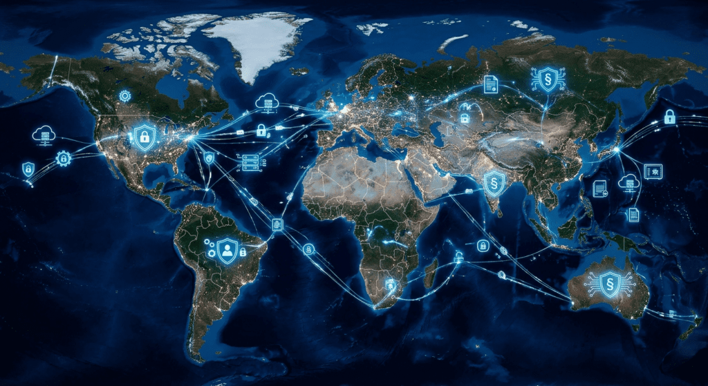 Global data sovereignty and privacy laws managing cross-border data flow securely