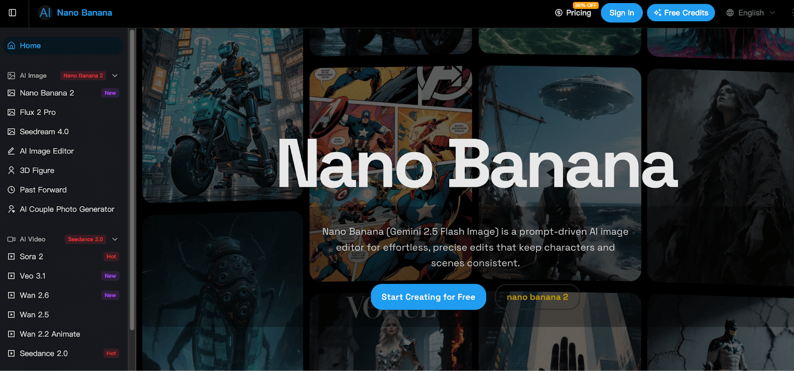 Nano Banana AI Image and video generation platform