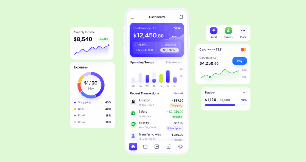 What differs fintech UX design for mobile apps from general UX