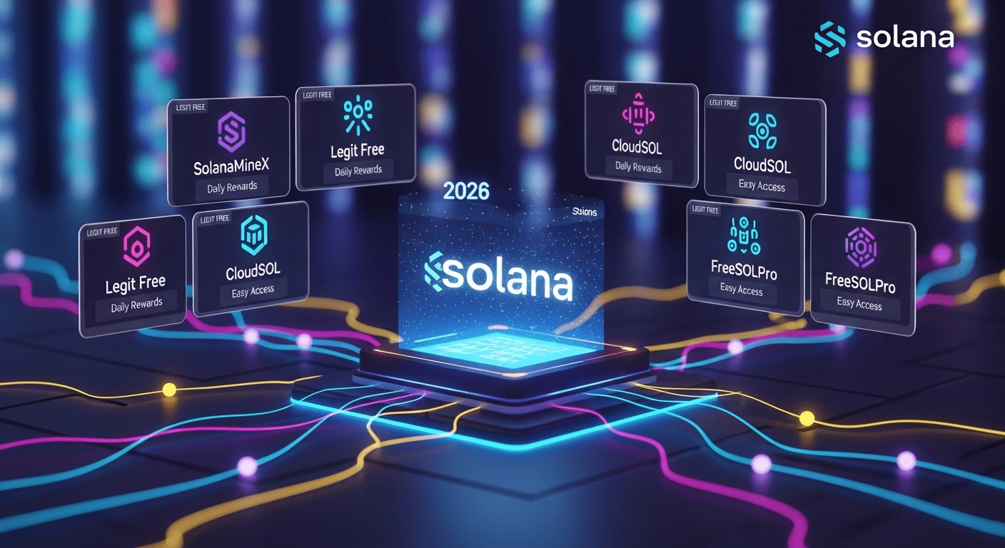 8 Legit Free Solana Cloud Mining platform in 2026 (Daily Rewards and Easy-to-use Access)