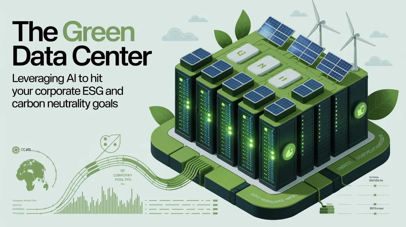 The Green Data Center: Leveraging AI to Hit Your Corporate ESG and Carbon Neutrality Goals