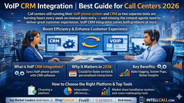 VoIP CRM Integration | Best Guide for Call Centers 2026 – intellcall.com