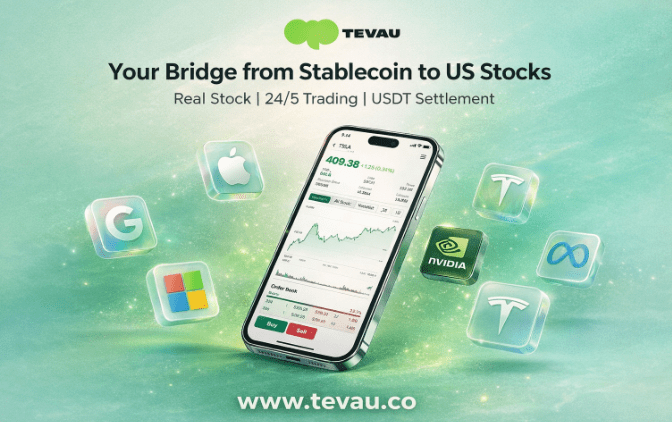 Tevau Finance Opens Beta Applications, Bringing USDT-Powered Access to Real US Stock Investing
