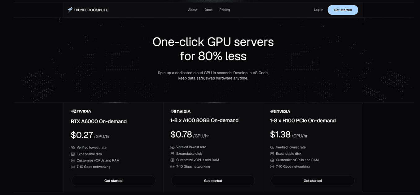 Thunder Compute, a startup building a cloud-GPU platform for AI and machine learning workloads