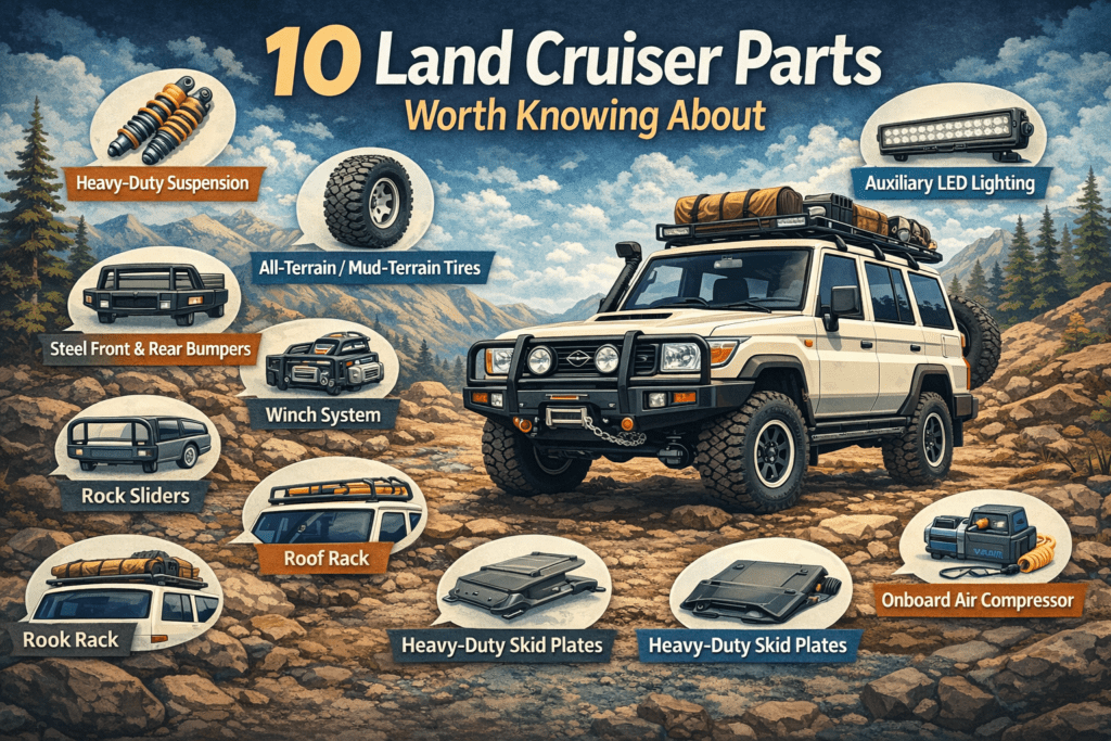 Top 10 Land Cruiser Parts For Off Roading and Adventure