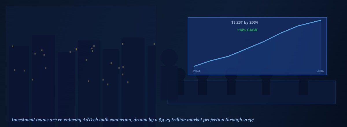 AdTech investment outlook boardroom projection