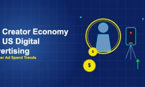 Person silhouette with ring light and phone on tripod with dollar coins