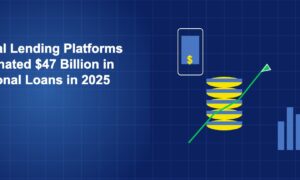 Stack of golden coins with rising green arrow and bar chart alongside a smartphone displaying a dollar sign