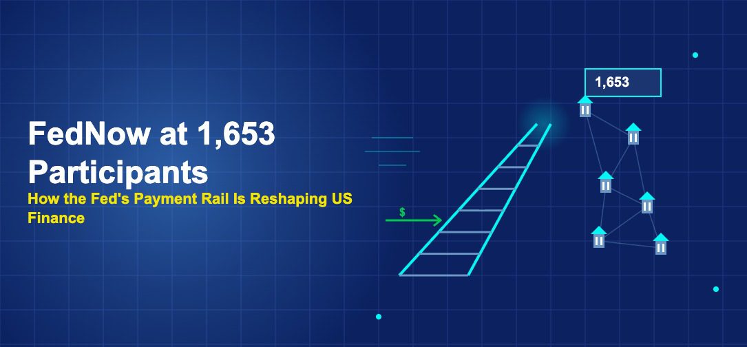Railroad track with connected bank nodes and participant counter