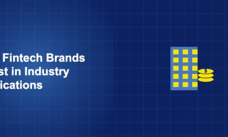 Illustration of building coins concept with geometric shapes on dark blue background