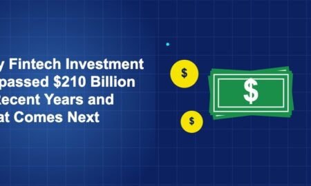 Dark blue illustration with three green money bills fanned out with large dollar signs, and two yellow coins