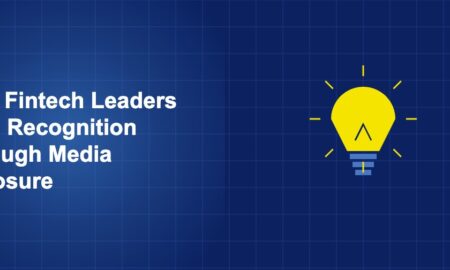 Illustration of lightbulb concept with geometric shapes on dark blue background