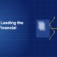 Digital transformation wave converting analog financial symbols into digital code patterns on dark blue background
