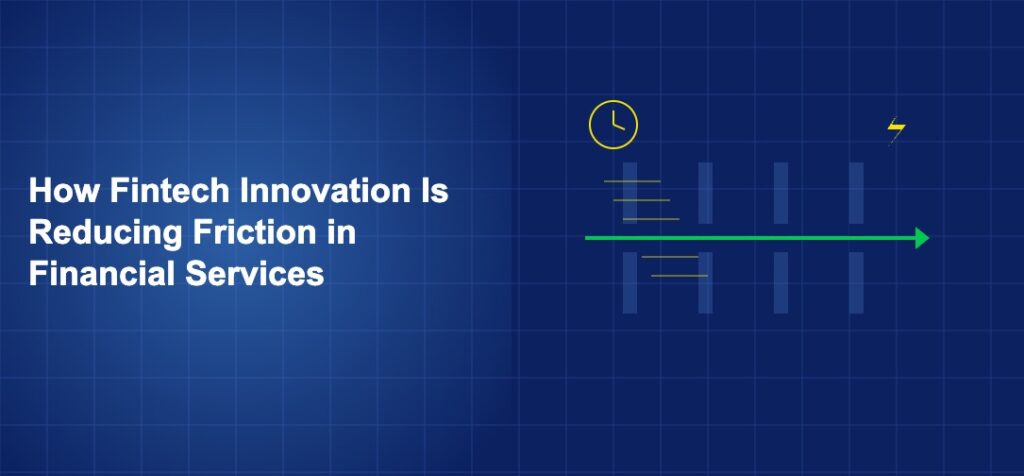 Streamlined flow arrows cutting through barrier walls with speed lines on dark blue background