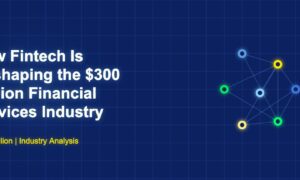 Network diagram showing fintech reshaping global financial services