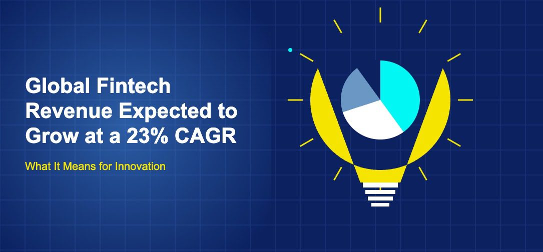 Dark blue illustration with massive lightbulb containing a pie chart with cyan white and blue segments