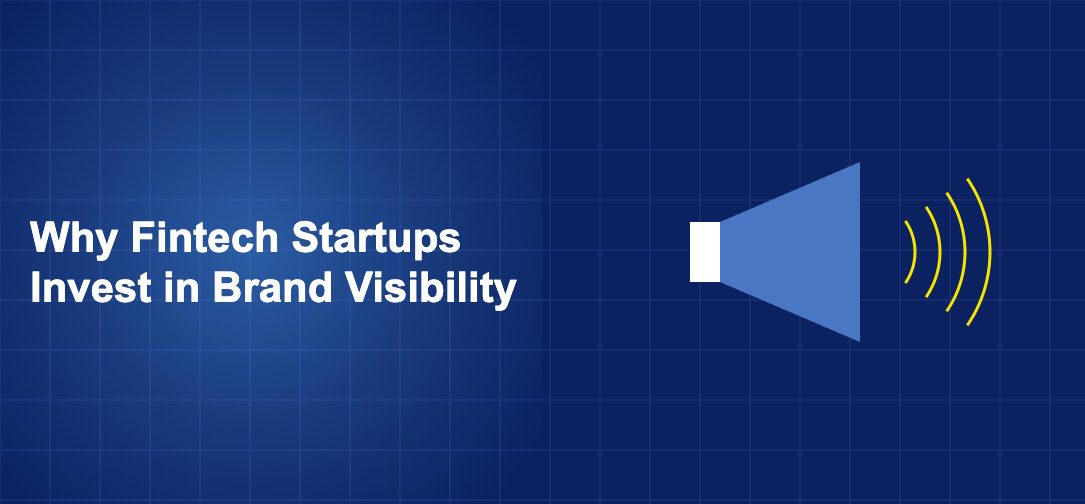 Illustration of megaphone concept with geometric shapes on dark blue background