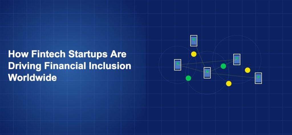 Hands holding mobile phones with money transfer symbols connecting across a map outline on dark blue background