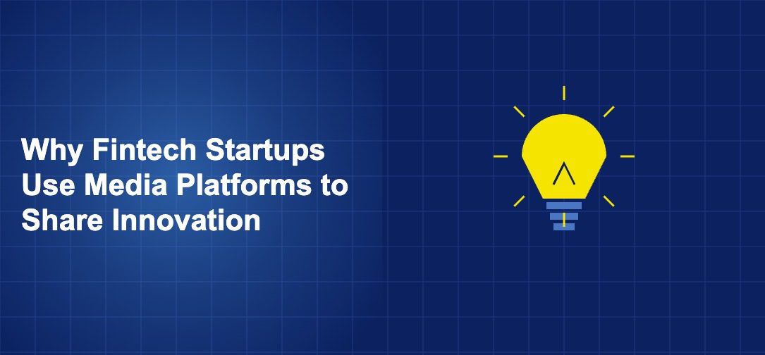 Illustration of lightbulb concept with geometric shapes on dark blue background