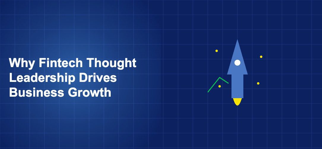 Illustration of rocket growth concept with geometric shapes on dark blue background
