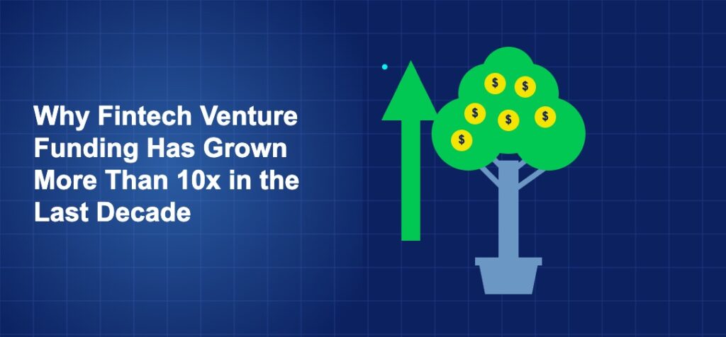 Dark blue illustration with large money tree with coin fruit growing from pot and bold green upward arrow