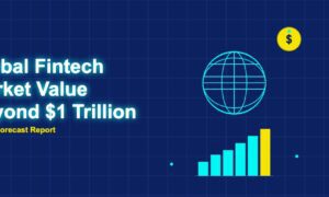 Illustration for Global Fintech Market Value Beyond $1 Trillion
