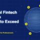 Globe illustration with wireframe grid lines and floating yellow dollar sign circles representing global fintech workforce growth