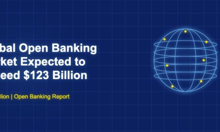 Globe illustration representing global open banking market growth